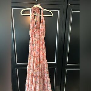 Floral Halter Maxi Dress (with tags)